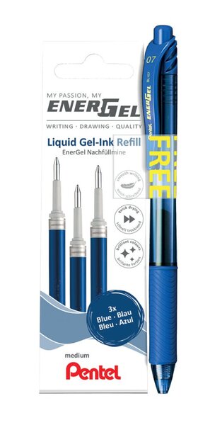 Image Pentel Liquid Gel-Tintenroller-Mine LR7, PROMO-Pack, blau