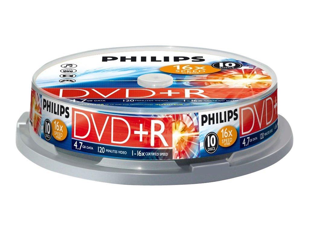Image PHILIPS DVD+R 4.7GB 10er Spindel