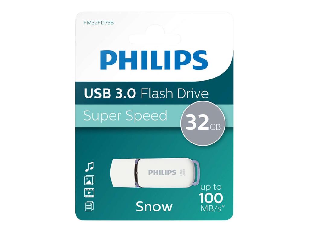 Image PHILIPS USB-Stick 32GB 3.0 USB Drive Snow super fast grey