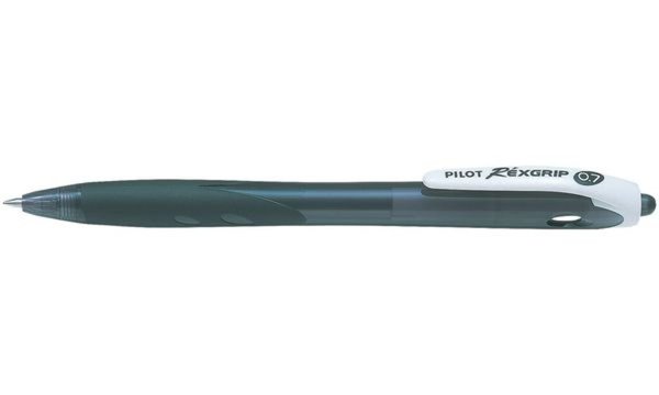 Image PILOT Druckkugelschreiber RexGrip B egreen, schwarz (5040421)