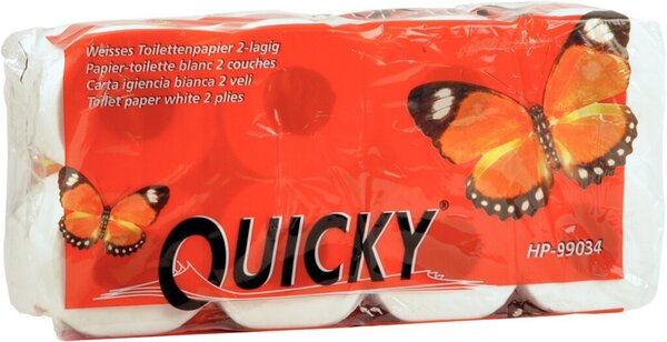 Image Toilettenpapier "Quicky" 2-lagig Zellstoffpapier geprägt