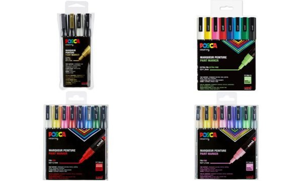 Image POSCA Pigmentmarker PC-3M, 8er Box, Pastell (5664262)