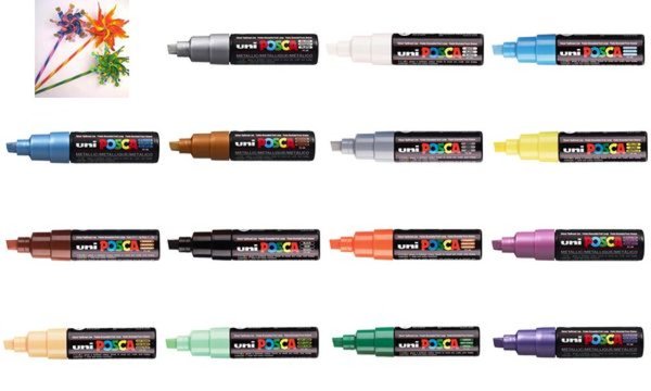 Image POSCA Pigmentmarker PC-8K, dunkelor ange (331165100)