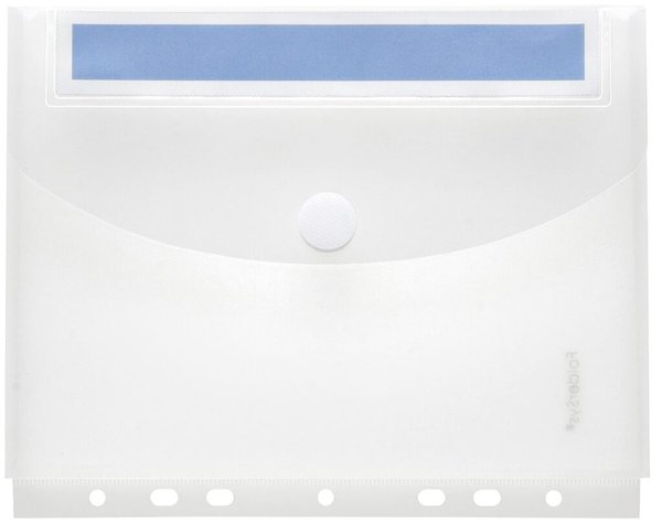 Image PP-Umschlag A5 hoch, mit Index Beschriftungsschild, Lochrand