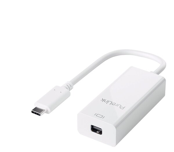 Image Adapter USB-C auf mini DisplayPort, weiß, 0,10 m, iSerie, 2K/1920 x 1080,