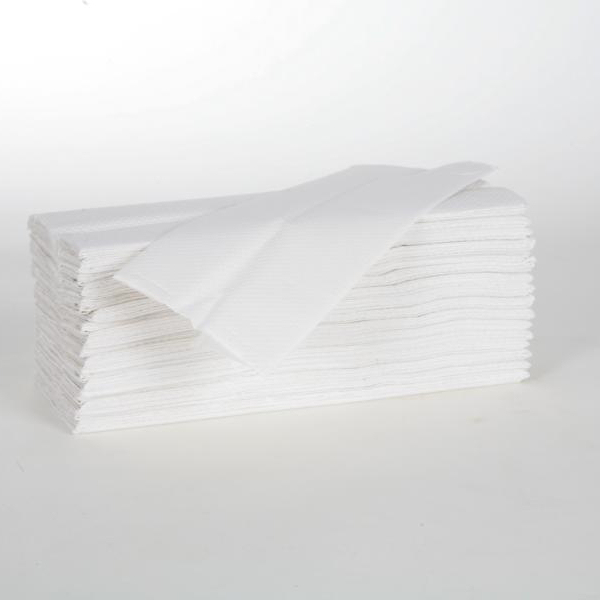 Image >>Artikel ||15043|| verwenden>>Artikel zur Zeit nicht lieferbar Papierhandtücher 2-lagig, 23 x 31 cm, Lagenfalz, hochweiß | 2880 Blatt/Karton