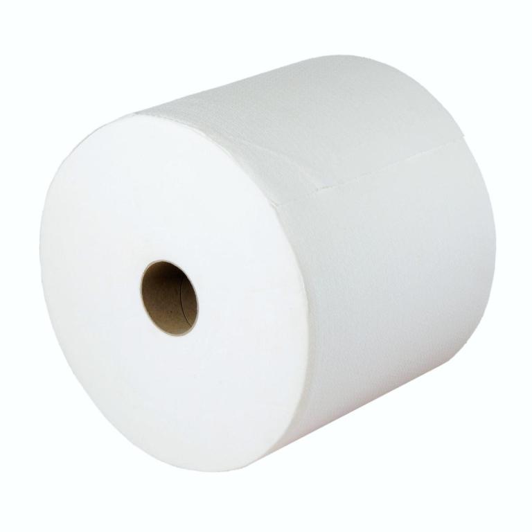 Image Papierhandtücher Putztuchrolle Außenabrollung 1-lagig, ca. 80 g/m², Zellulose weiß, 190 m, "Itex Sorba Tex MB neu"  29 x 38 cm | 500 Blatt/Rolle Volumen-Zellstoffwischtuch für häufige trockene und nasse Wischvorgängepassend für Spender 70318, 70319, 72213>>Abverkauf, dann Artikel ||12051|| verwenden