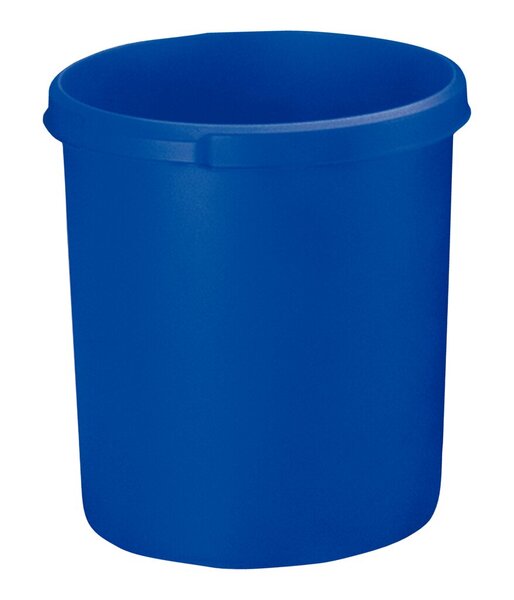 Image Papierkorb KLASSIK blau 30 Liter Griffrand und Griffmulden