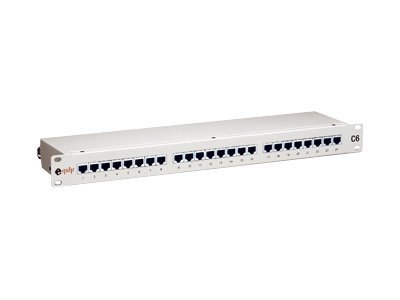 Image Patchpanel 19'' 24xRJ45 1 HE  grau