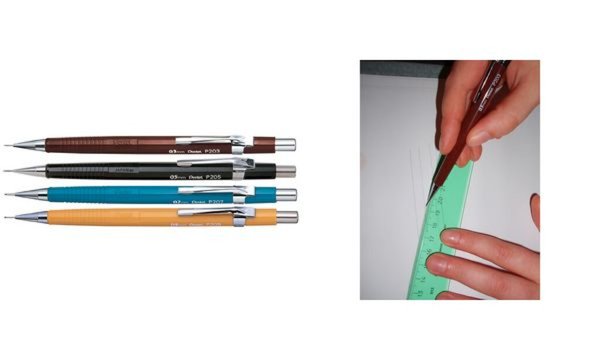 Image Pentel Druckbleistift P205, schwarz , Minenstärke: 0,5 mm (5102310)