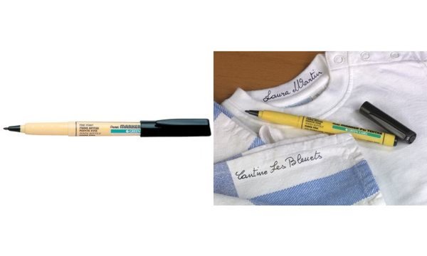Image Pentel Markierstift für Textilien G REEN-LABEL NM10, schwarz (5102881)