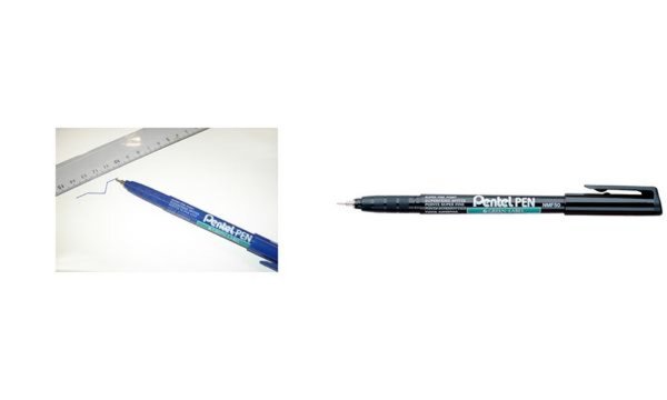 Image Pentel Permanent-Marker GREEN-LABEL NMF50, schwarz (5232091)