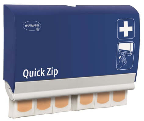 Image Pflasterspender Hartmann QuickZip (blau) | mixed <br>inklusive 45 x elastic QuickZip-Pflaster + 45 water resitant QuickZip-Pflaster