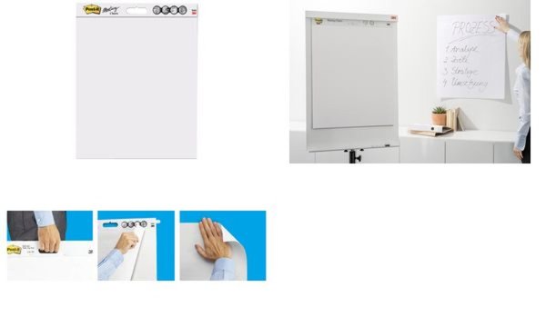 Image Post-it Meeting Charts Block, 635 x 762 mm, weiß, 2+1 GRATIS (8007706)