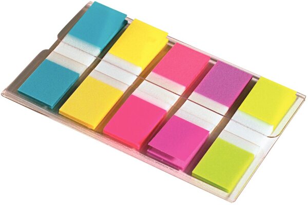 Image Post-it Mini Index Haftstreifen 11,9x43,1mm je Farbe 20 Streifen
