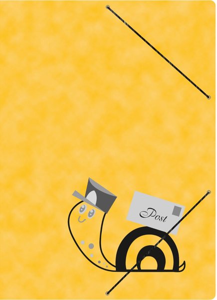 Image Postmappe A4, Schneckenpost, mit Gummizugverschluß, Maße 240 x 330 mm