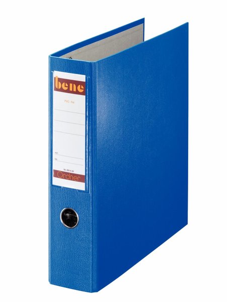 Image Postschekordner A4, 7,5 cm o.Kanten- schutz, blau, 2 x A5 quer abheftbar