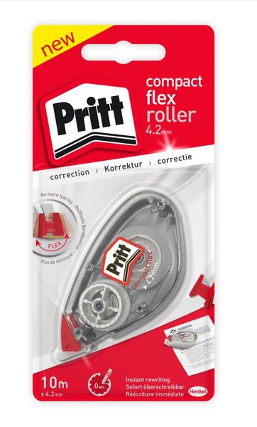 Image Pritt Korrekturroller Compact 10 m x 4,2 mm, Einweg, Blisterkarte