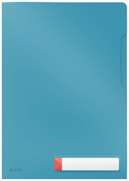 Image Privacy Sichthülle Cosy blau mit Etikettenhalter, blickdichtes PP