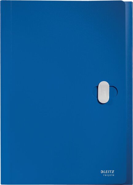 Image Projektmappe Recycle, DIN A4, PP, blau 5 Fächer, für ca. 250 Blatt (80g/qm),