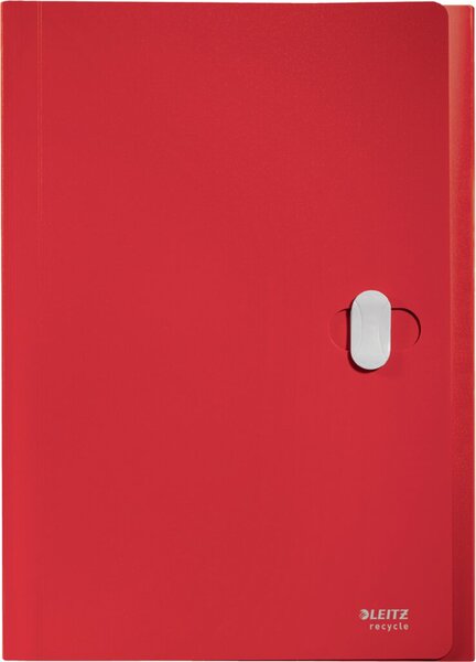 Image Projektmappe Recycle, DIN A4, PP, rot 5 Fächer, für ca. 250 Blatt (80g/qm),