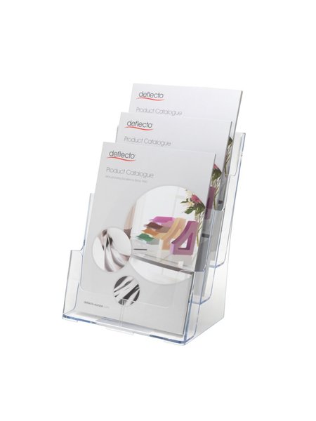 Image Prospekthalter Multifunktional A4 hoch 3 Fächer