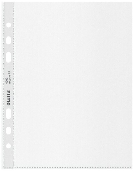 Image Prospekthülle Recycle A5, 100 my genarbt, 0,10mm, PP, transparent, oben