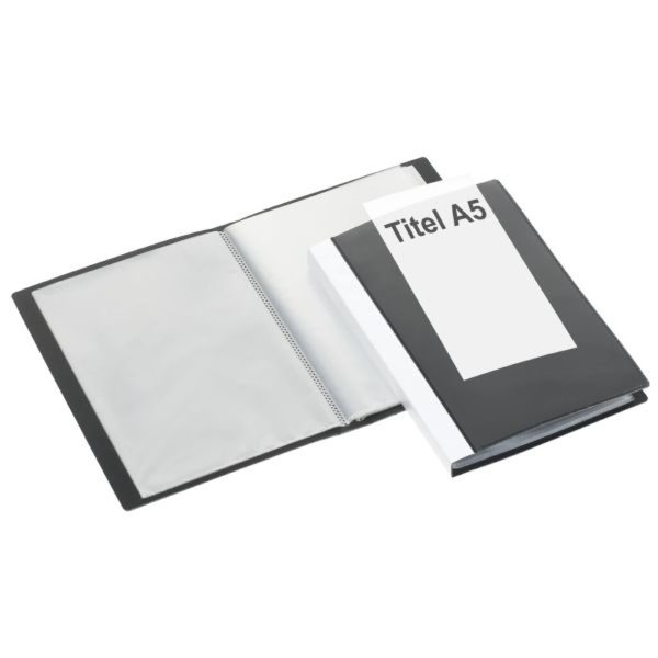 Image Präsentations-Sichtbuch, 40 Hüllen schwarz 225 x 162 x 26 mm (HxBxT)