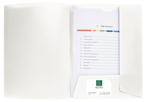 Image Präsentationsmappe KC, A4, PP, weiß Füllhöhe: 1 cm