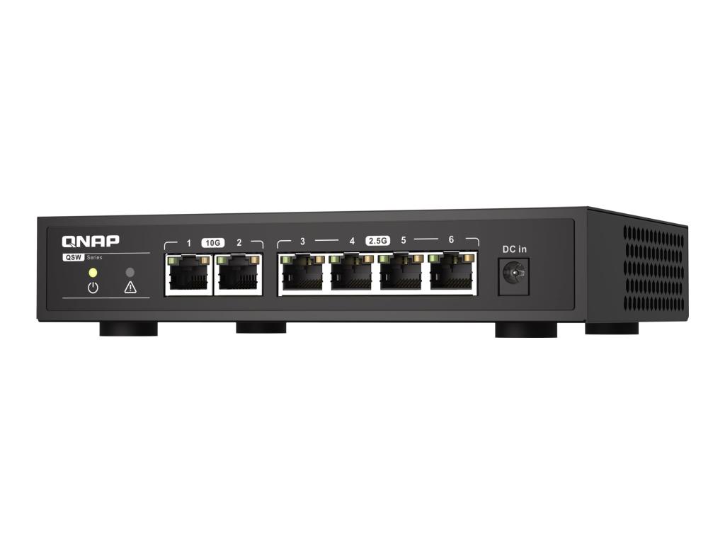 Image QNAP QSW-2104-2T 2ports 10GbE RJ45 5ports 2,5GbE RJ45 unmanaged switch