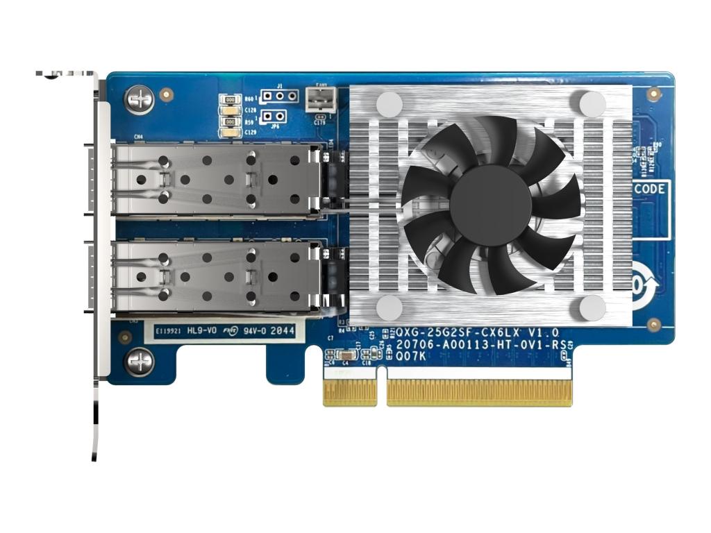 Image QNAP QXG-25G2SF-CX6 - Netzwerkadapter - PCIe 4.0 x8 Low-Profile - 25 Gigabit SF