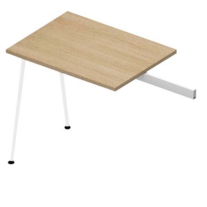 Image Quadrifoglio Anbautisch X3 eiche rechteckig 80,0 x 60,0 x 75,0 cm