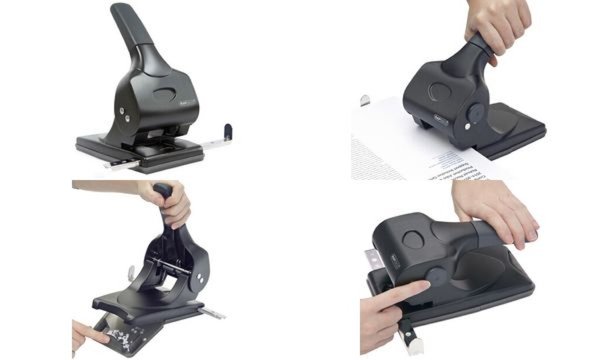 Image RAPESCO Registraturlocher ALU 65, S tanzleistung: 65 Blatt (65800090)