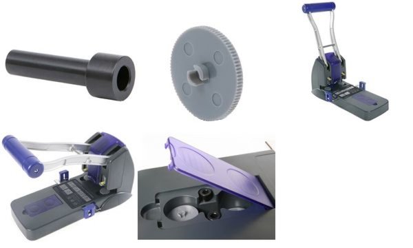 Image RAPESCO Registraturlocher P2200, sc hwarz / violett (65800097)