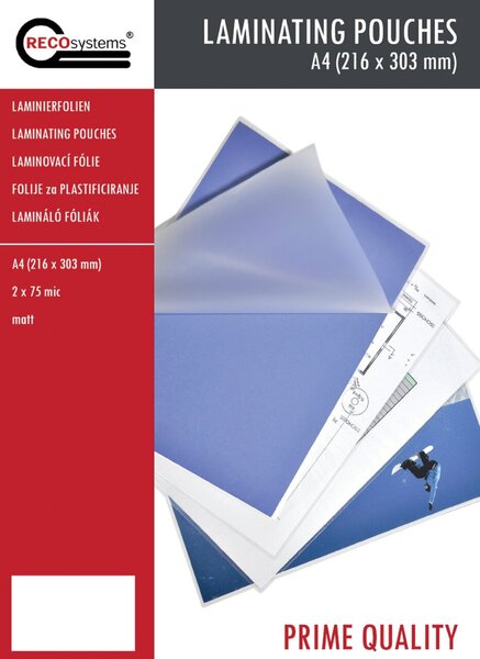 Image Laminierfolien A4, matt Format: 216x303 mm