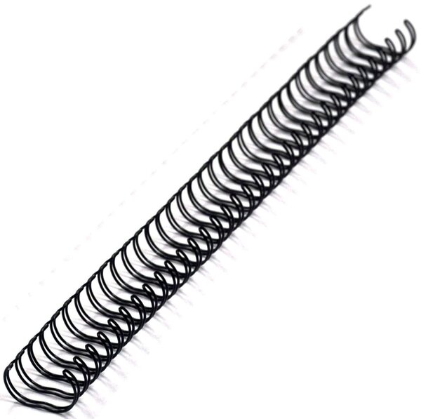 Image Drahtkamm, A4, 3:1 - 9,5 mm, schwarz Teilung 3:1 (34 Ringe)