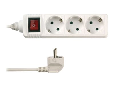 Image REV RITTER REV Tischsteckdose 3-fach 1,4 m weiß mit Schalter