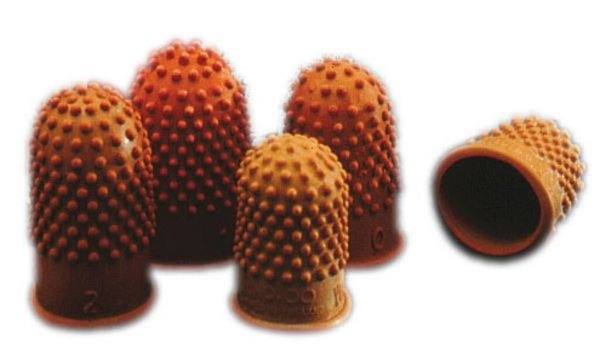 Image REXEL Blattwender, Größe 0 - Durchmesser: 20 mm, orange aus Gummi, mit Noppen f