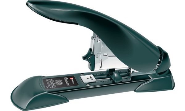 Image REXEL Blockheftgerät Gladiator, schwarz / silber feste Heftung, Heftleistung: 2