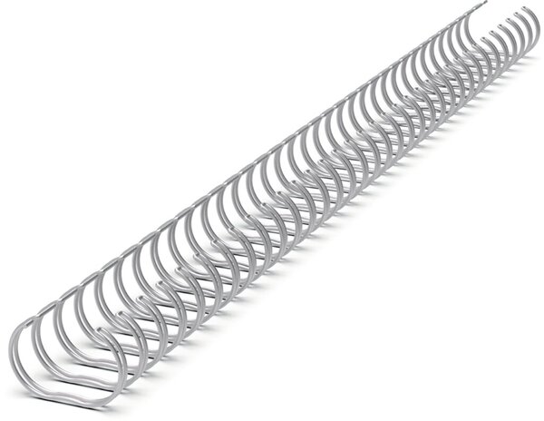 Image Binderücken Renz Ring Wire 3:1 14,3 mm für 120 Blatt silber