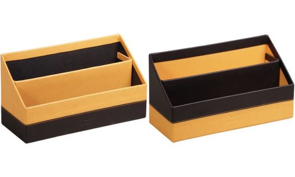 Image RHODIA Briefständer, aus Kunstleder , orange (8017070)
