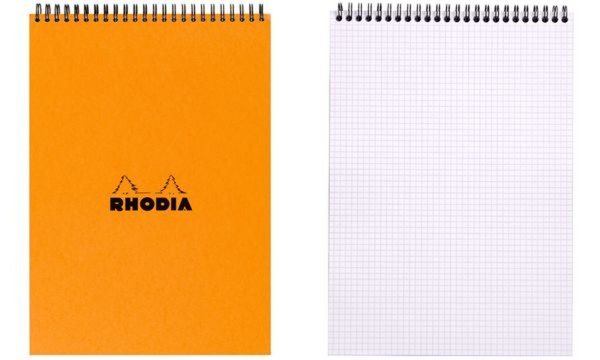 Image RHODIA Spiralnotizblock No. 18, DIN A4, kariert, orange (8017036)