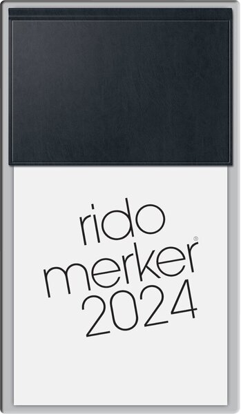 Image rido idé Tischkalender "Merker Miradur", 2024, schwarz
