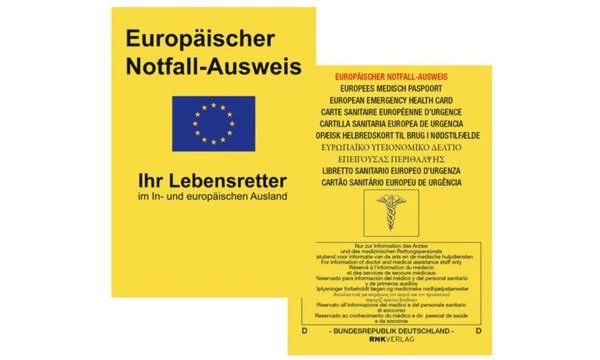 Image RNK Europäischer Notfallausweis, 10 5 x 75 mm, im Display (6530375)