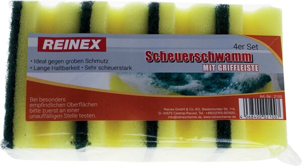 Image Scheuerschwamm, 4er Pack mit rauer und weicher Schwammseite