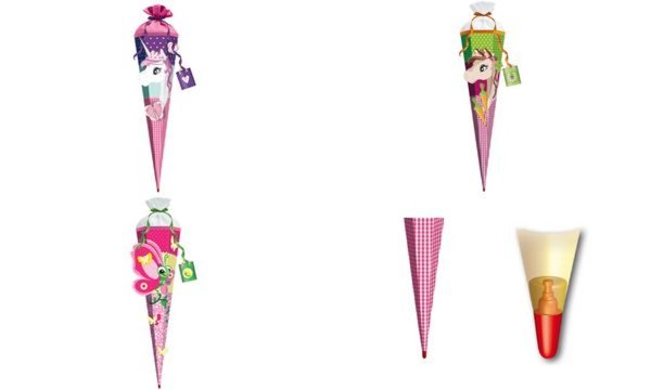 Image ROTH 3D-Schultüten-Bastelset Schme tterling Lilly, 6-eckig (57500787)