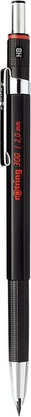 Image ROTRING Fallminenstift 300, 2,0 mm, schwarz nachfüllbar, Sechskant-Griff, verch