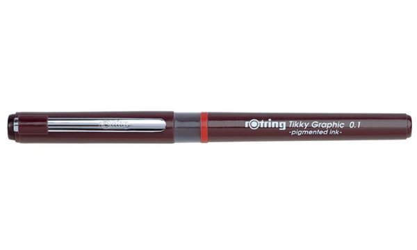 Image ROTRING Tikky Graphic Faserschreiber, Strichstärke 0,5 mm mit pigmentierter Tin