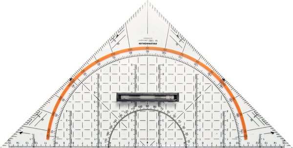 Image Technisches Zeichendreieck 325 mm, abnehmbarer Griff, Tuschenoppen,
