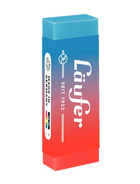 Image Radierer Plast Color, zweifarbig, in Manschette